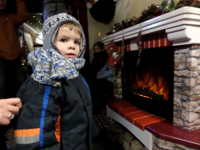 Kandalló az adventi villamoson