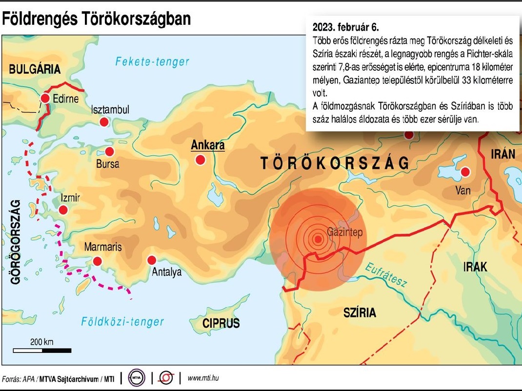 Földrengés Törökországban