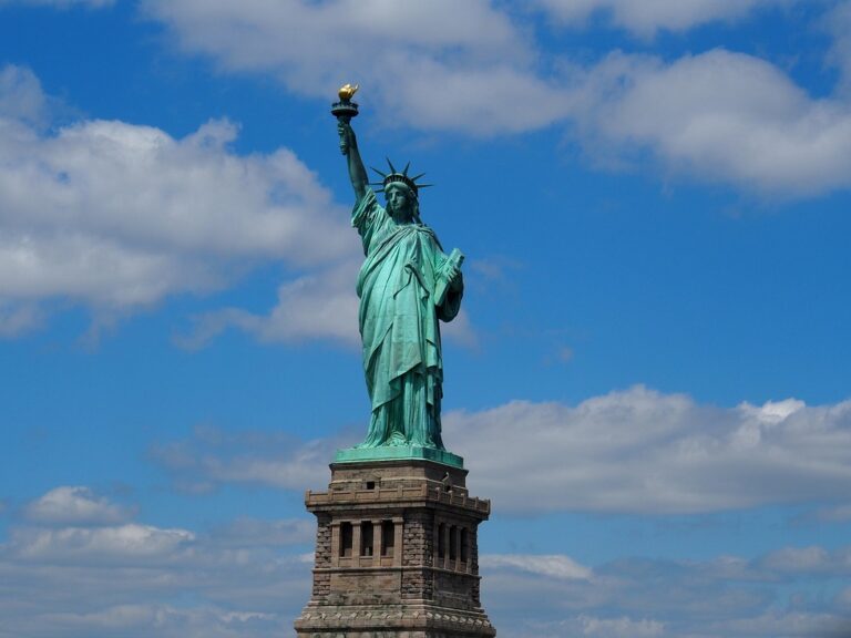A New York-i Szabadság-szobor a Liberty Islanden