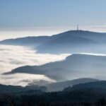 Kékestető ködös időben