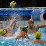 Játékosok a BVSC-Panathinaikosz mérkőzésen Budapesten