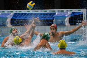 Játékosok a BVSC-Panathinaikosz mérkőzésen Budapesten