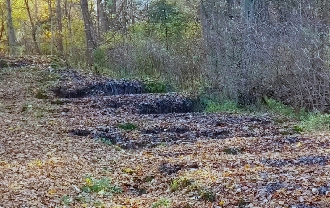 Kiszáradt állapotban a Fátyol-vízesés helye