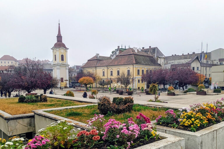 Marosvásárhely belváros ősszel