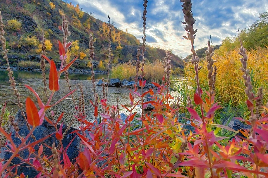 A tarcali bányató 2025 őszén