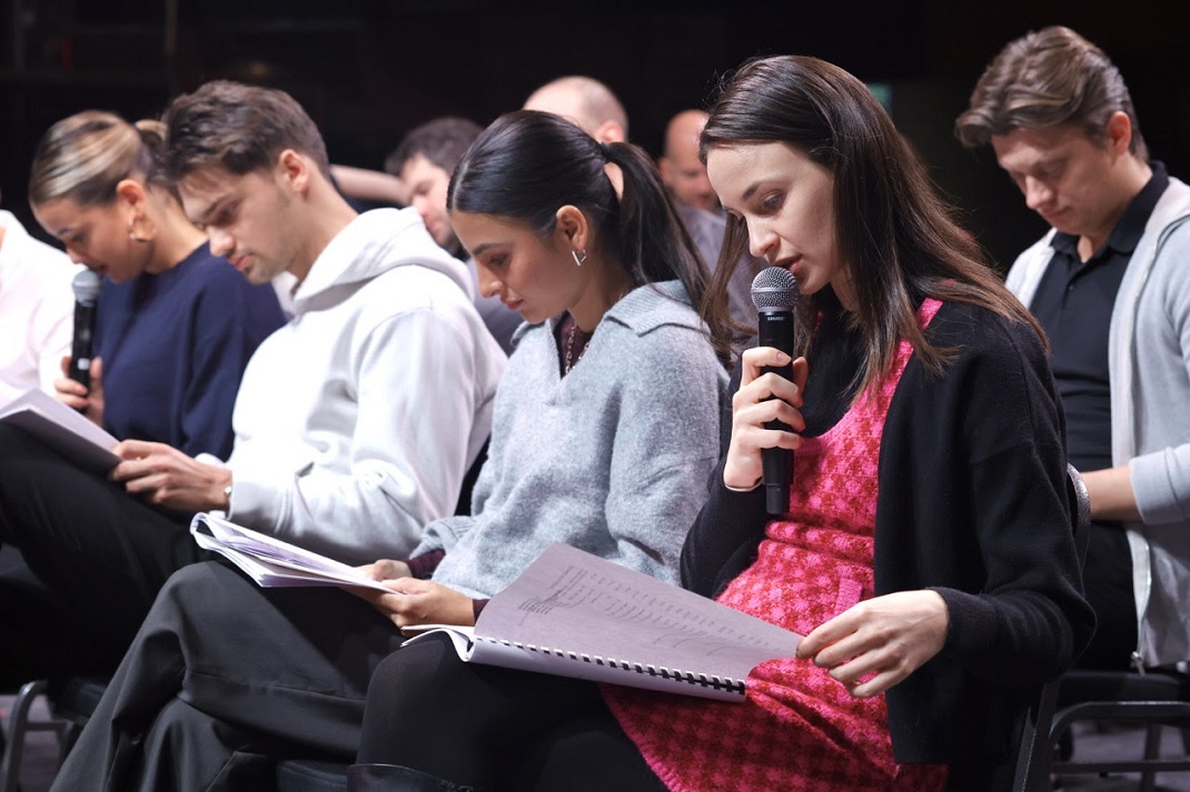 Törőcsik Franciska a Hogyan tudnék élni nélküled? színházi próbáján