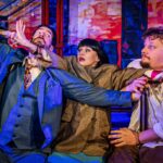 Ódor Kristóf, Mahó Andrea és Borbély Richárd előadás közben