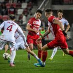 Meccs közben a DVTK labdarúgói