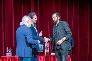 Dolhai Attila (k) és Sarádi Zsolt (j) a Vörösmarty Színház évadzáróján