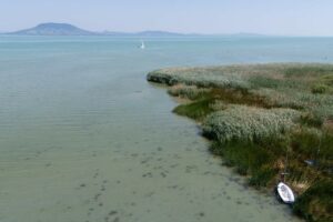 Balaton alacsony vízállás Balatonfenyvesnél