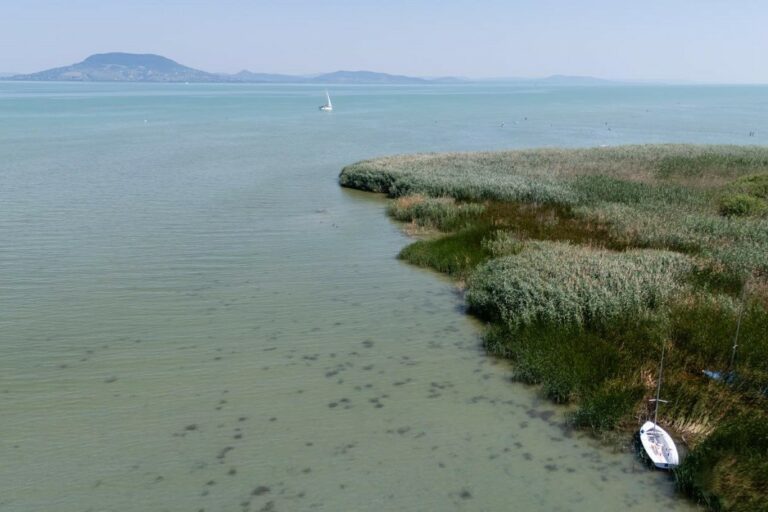 Balaton alacsony vízállás Balatonfenyvesnél