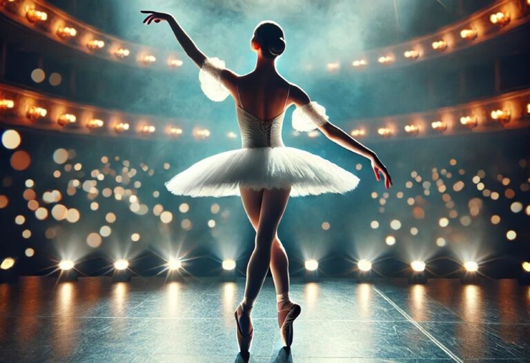 Balerina a színpadon (Forrás: Pixabay)