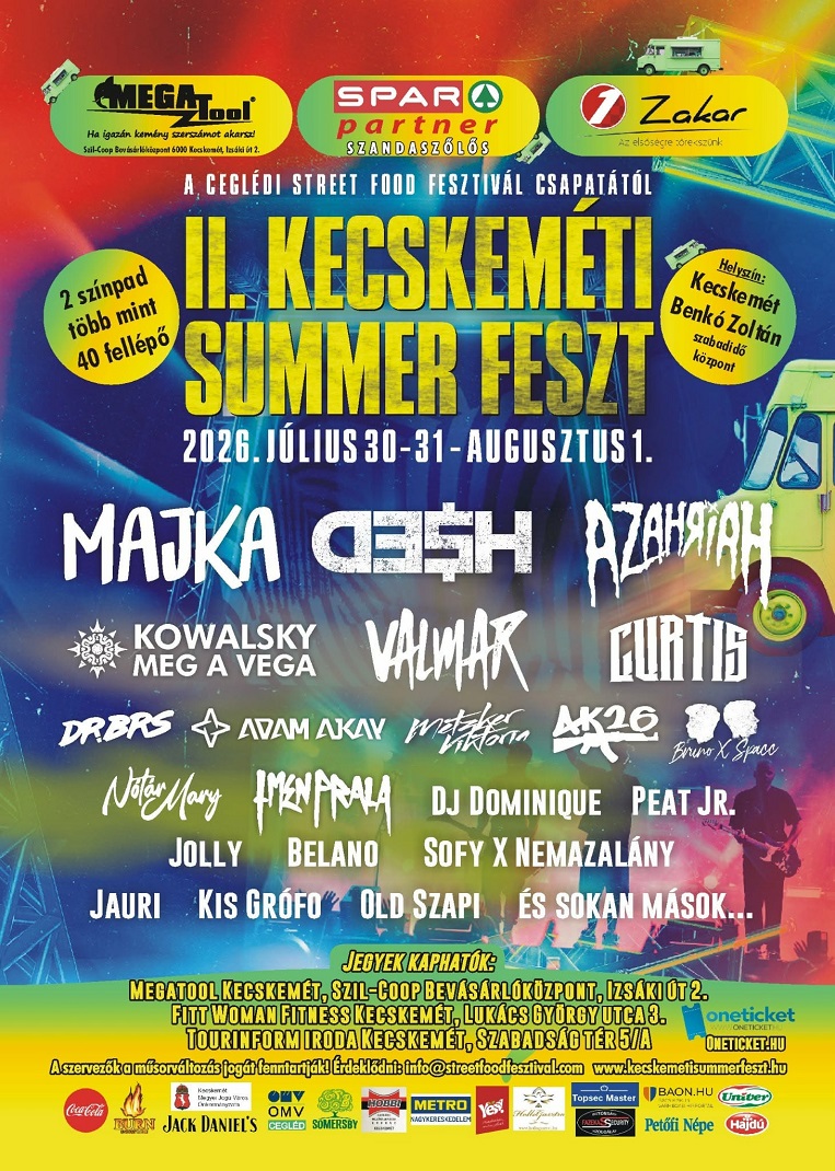 Kecskeméti Summer Feszt plakát